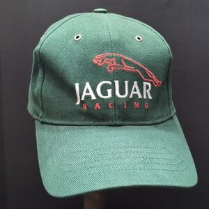 Jaguar Racing Men's Green Adjustable Back strap Hat.